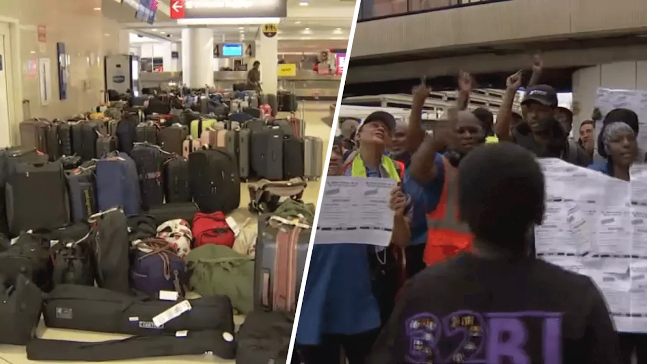 PHL workers strike as some passengers deal with flight delays, cancelations and lost bags