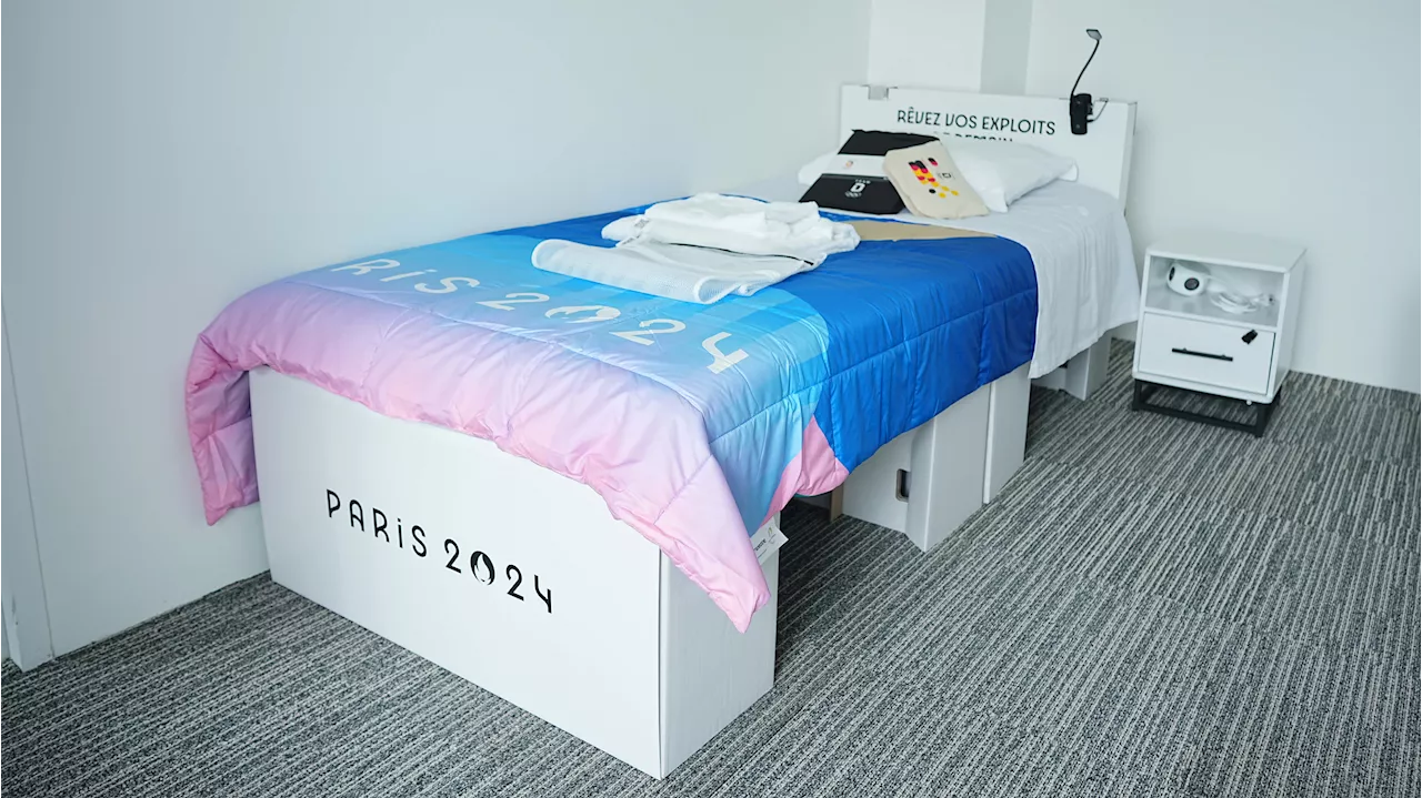 Athletes test out cardboard beds at Olympic Village, share behind-the-scenes reviews