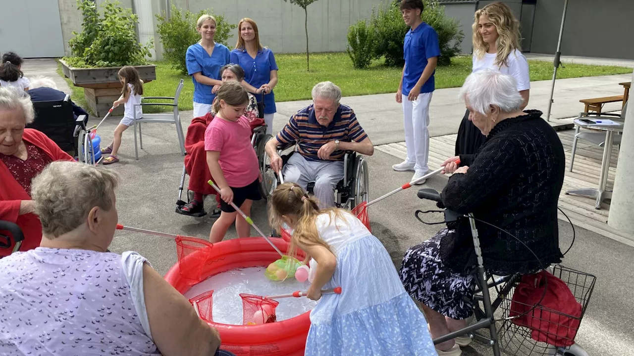 Olympische Sommerspiele für die Senioren im Pflegezentrum