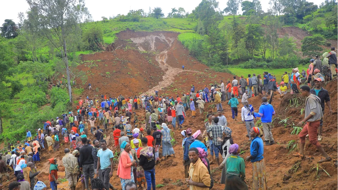 Death toll in southern Ethiopia mudslides rises to at least 157 as search continues