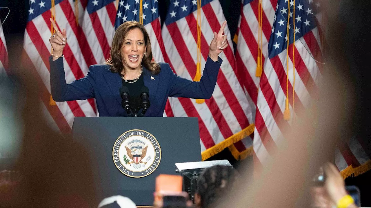 Bulldozer-Rede gegen Donald Trump: US-Demokraten empfangen kampfeslustige Kamala Harris mit Jubelstürmen