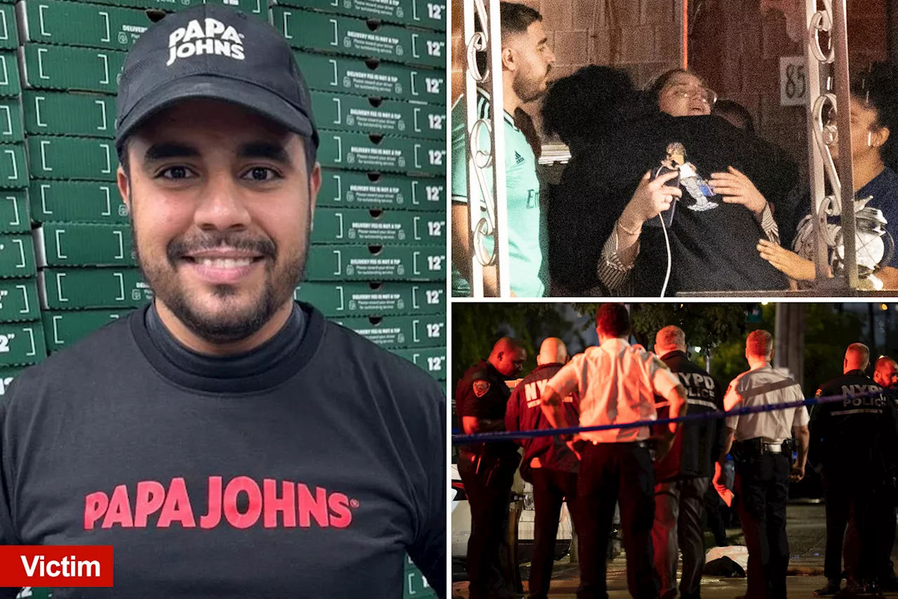 Married Papa John's worker fatally shot in head during apparent mugging outside NYC home: 'Act of pure violence'