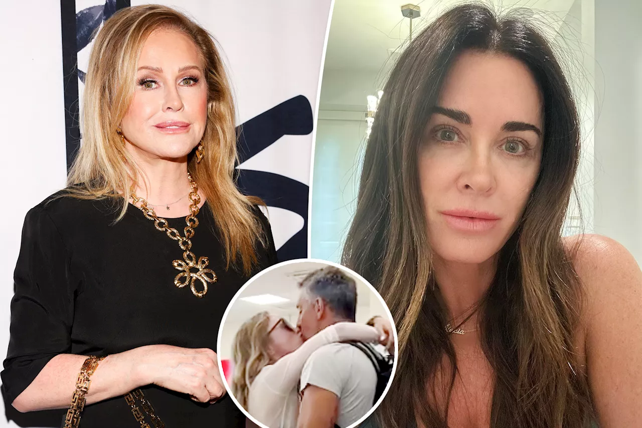  Kathy Hilton reveals she had to calm Kyle Richards down after Mauricio Umansky was spotted kissing another woman