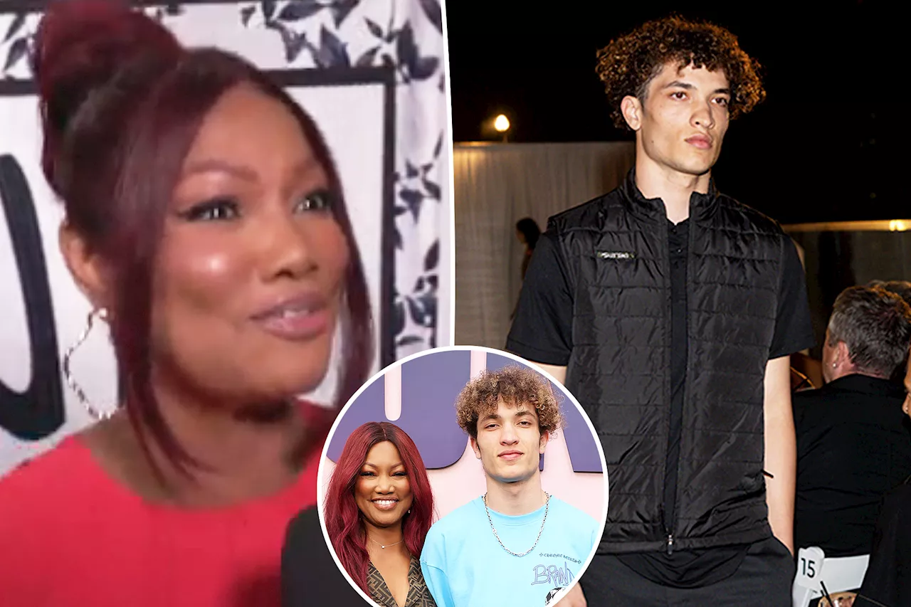  'Nervous' Garcelle Beauvais' son Jaid, 16, makes runway debut at Sutton Stracke's fashion show