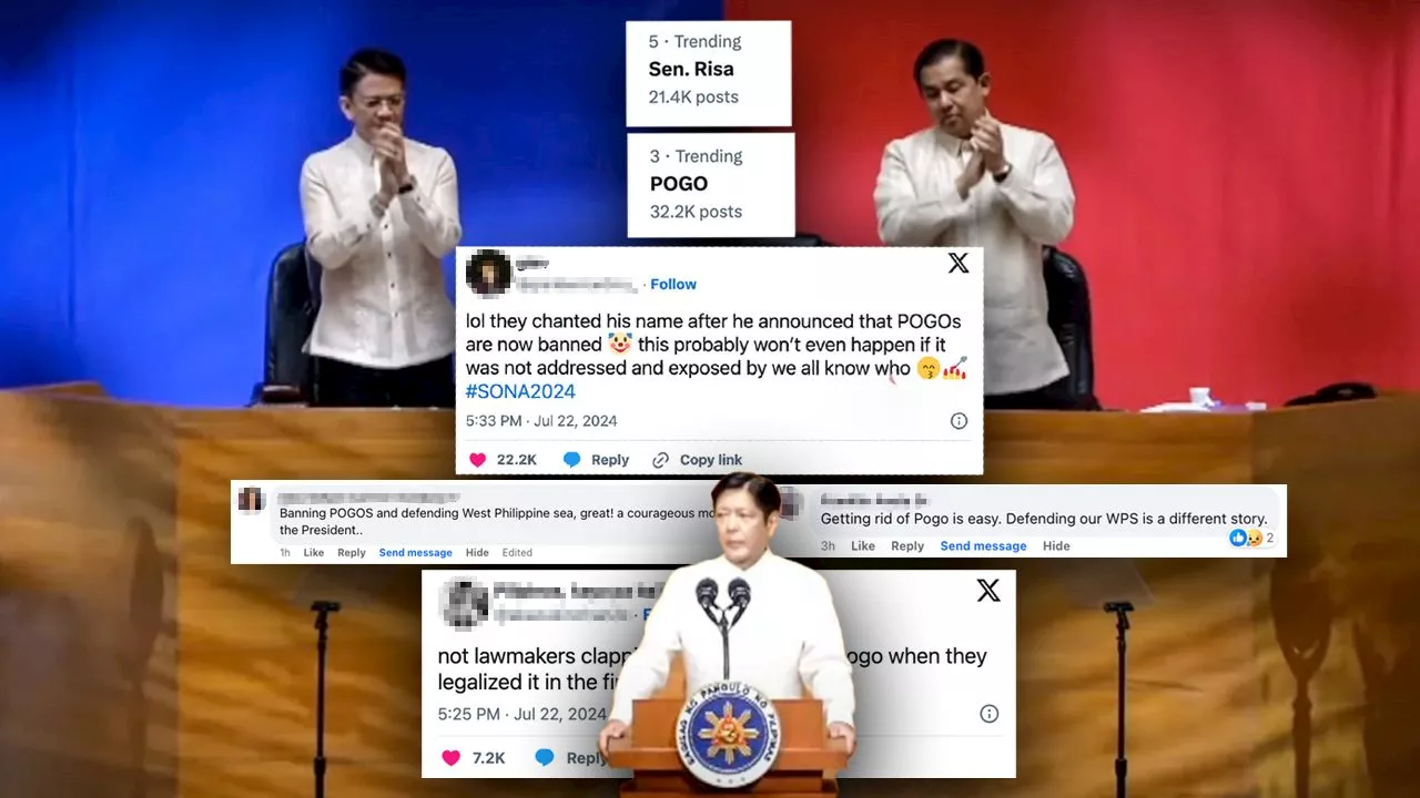 Filipinos online welcome Marcos’ POGO ban in SONA 2024