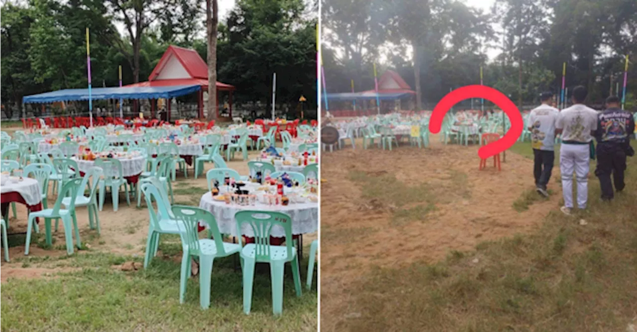 Ghost Banquet At Thai Cemetery Creeps Out Locals After Shadowy Figures Appear In Photos