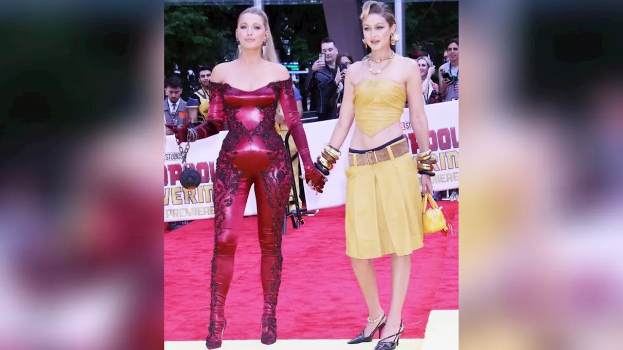 Blake Lively und Gigi Hadid: Sie glänzen in 'Deadpool & Wolverine'-Looks