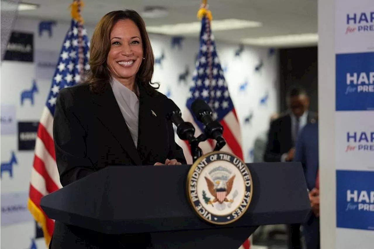 Kamala Harris says she has secured broad support needed to become Democratic presidential nominee