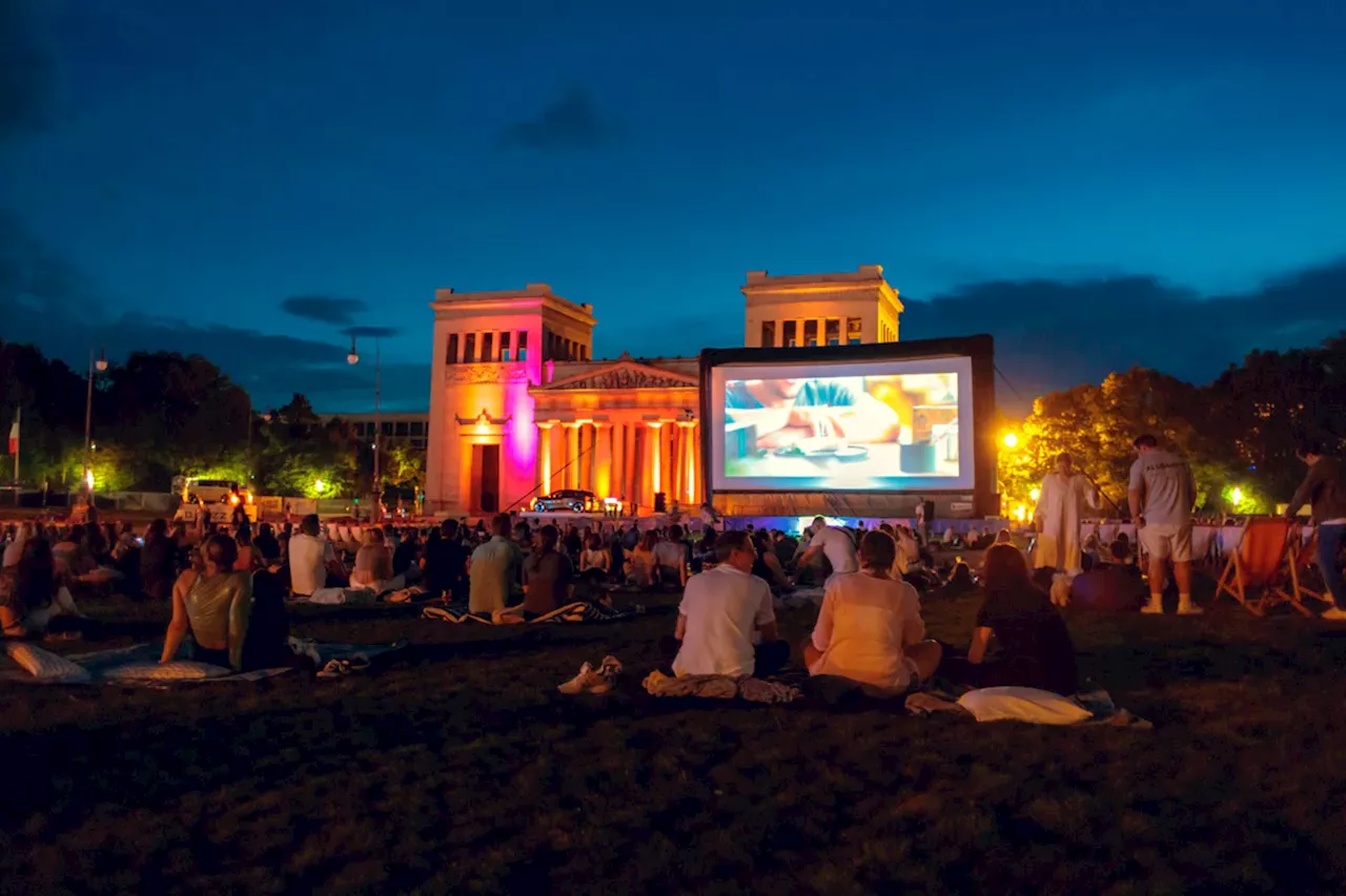 Kino-Open-Air in München am Königsplatz, in der Hofstatt und im Starnberger Seebad