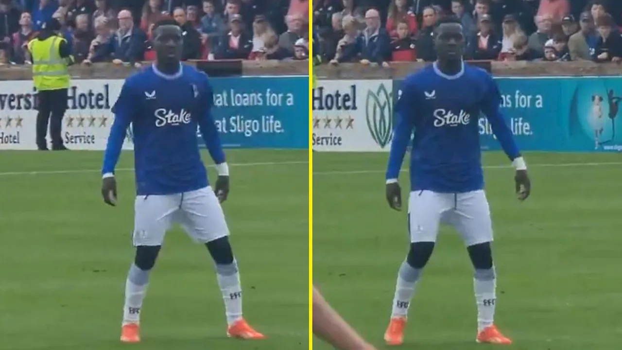 Everton suffer embarrassing pre-season wardrobe malfunction as fans troll new Castore home kit...