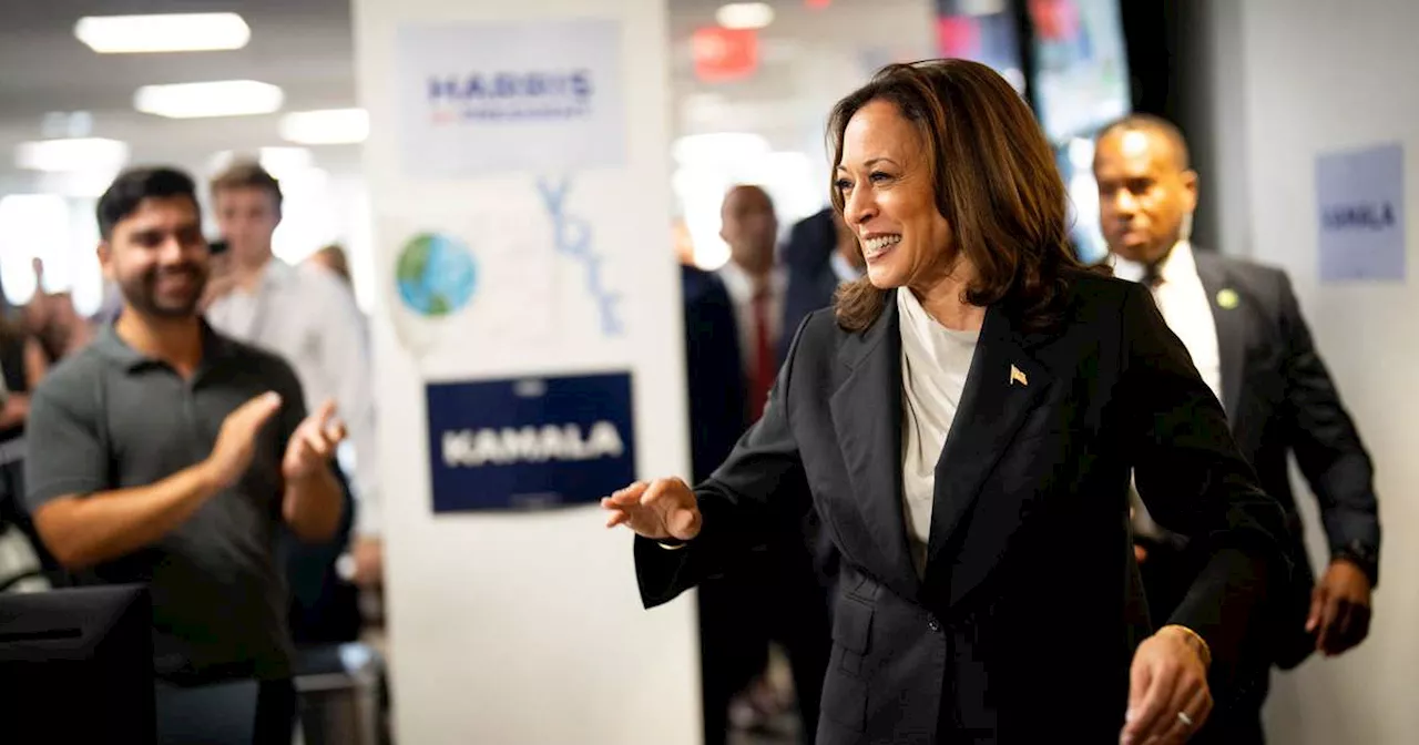 Com ataques a Trump e defesa do aborto, Kamala Harris faz primeiro comício como pré-candidata