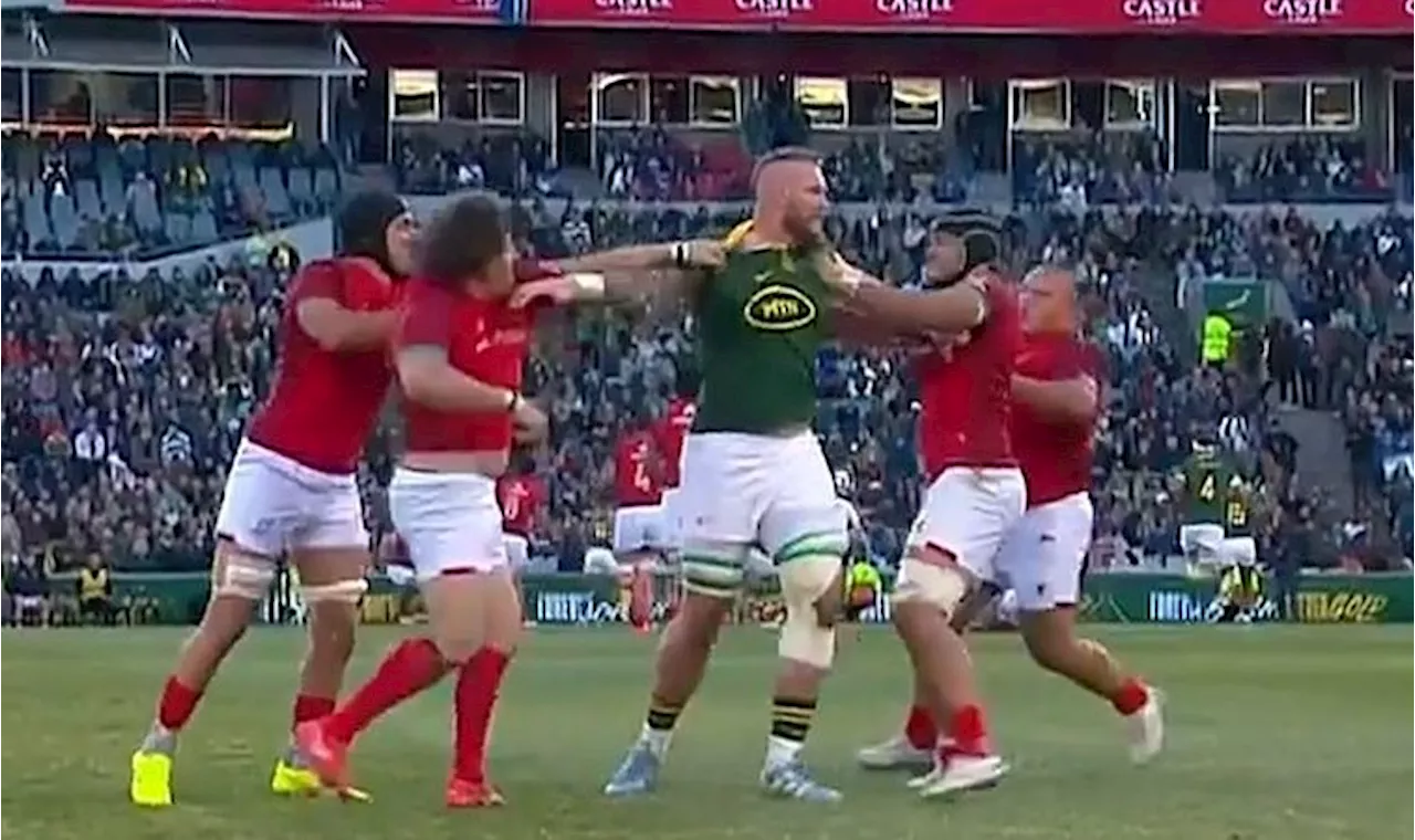 Springbok star sends message to Dricus du Plessis after scuffle