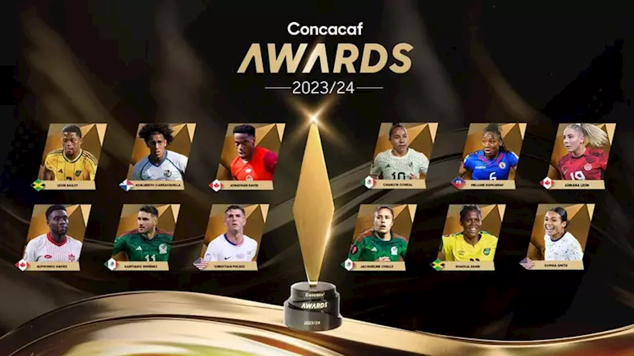 Santi, Charlyn y Liz Ovalle, nominados a Jugador del Año en Premios Concacaf