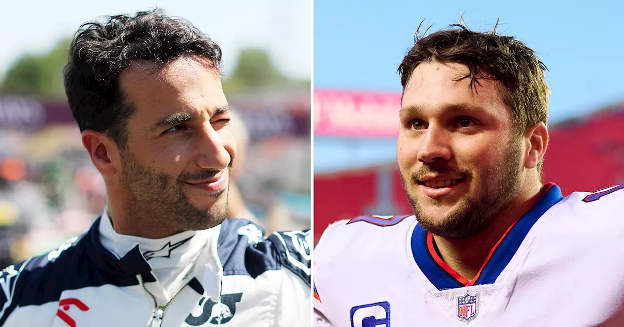 F1's Daniel Ricciardo and Bills QB Josh Allen Discuss 'Bromance'