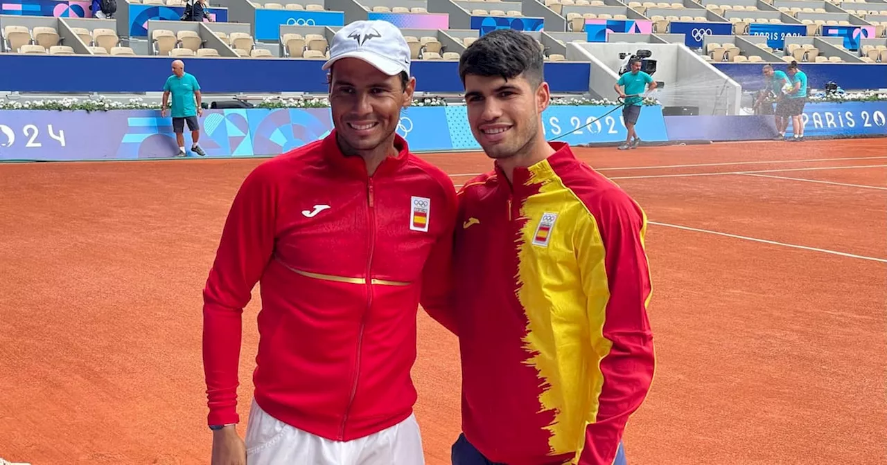 Carlos Alcaraz y Rafael Nadal están listos para el comienzo de los Juegos Olímpicos 2024