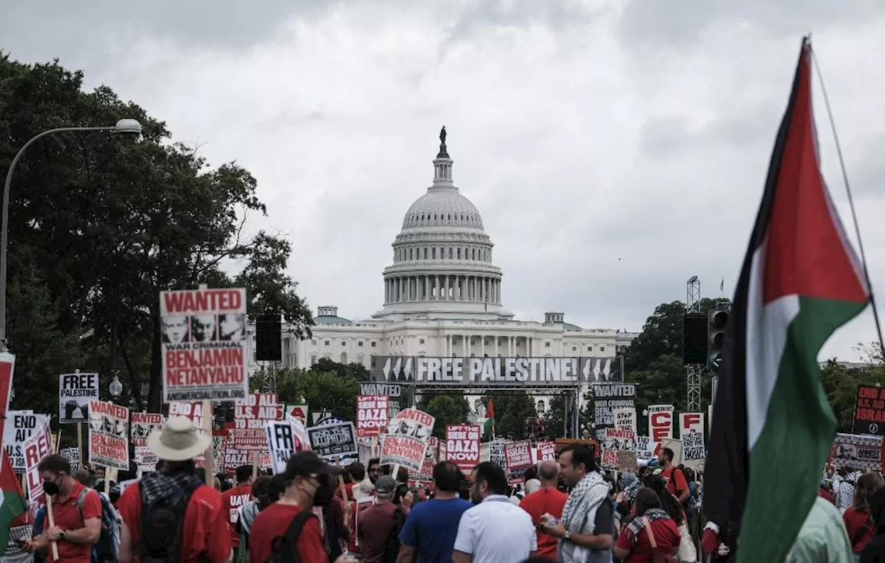 Etats-Unis : Des milliers de manifestants anti-Netanyahou près du Congrès avant son discours