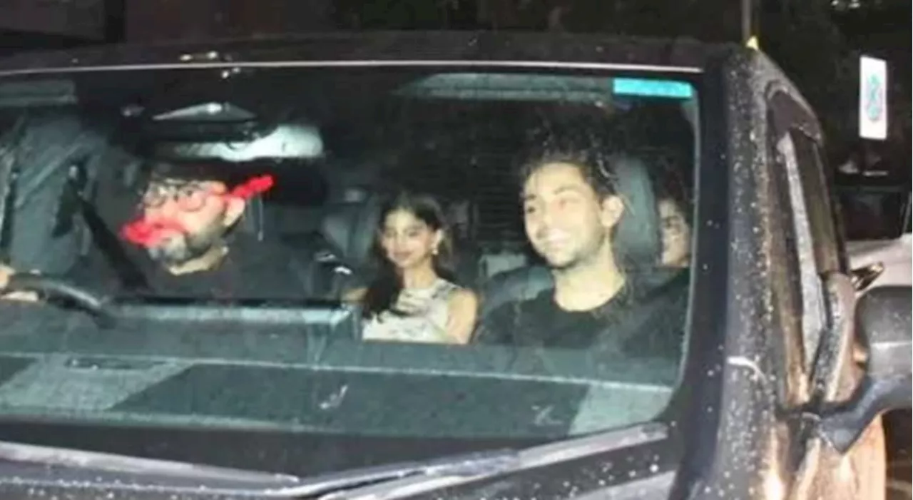 Abhishek Bachchan grabs eyeballs after driving dinner ‘date’ for Suhana Khan & Agastya Nanda