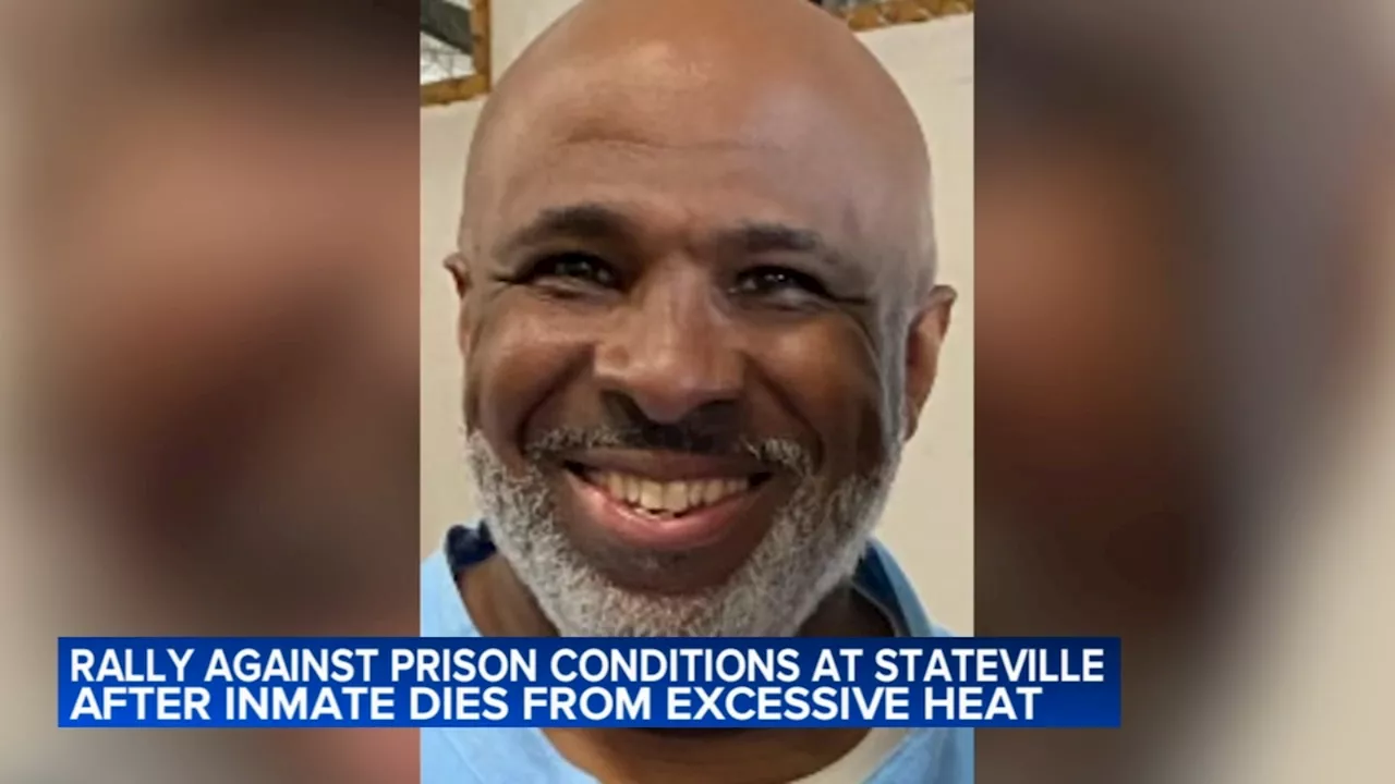 Protestors hold rally after inmate Michael Broadway dies at Stateville Correction Center