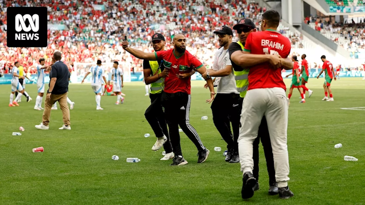 Crowd trouble mars Morocco's stunning victory over Argentina at Paris Olympics