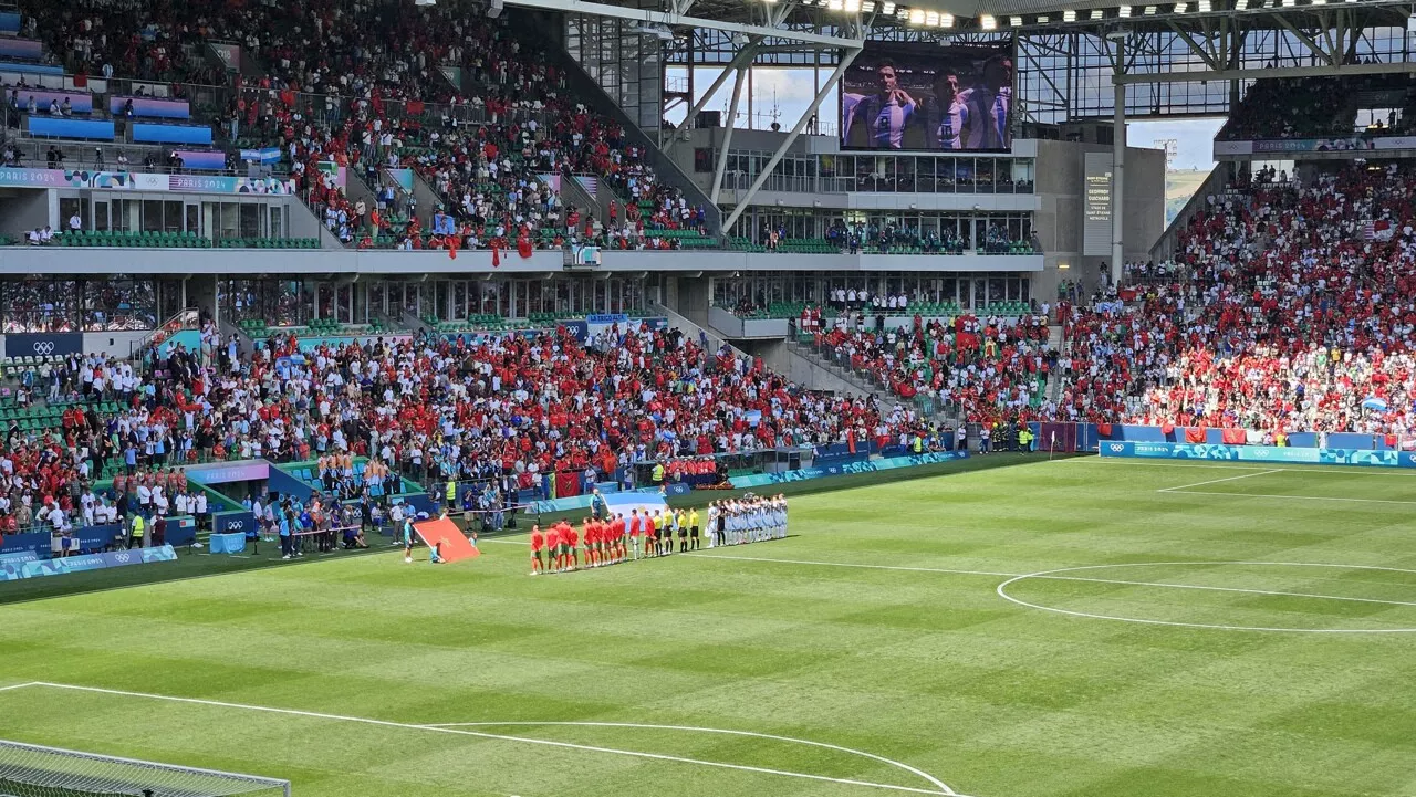 JO 2024 à Saint-Etienne : fin de match lunaire entre le Maroc et l'Argentine