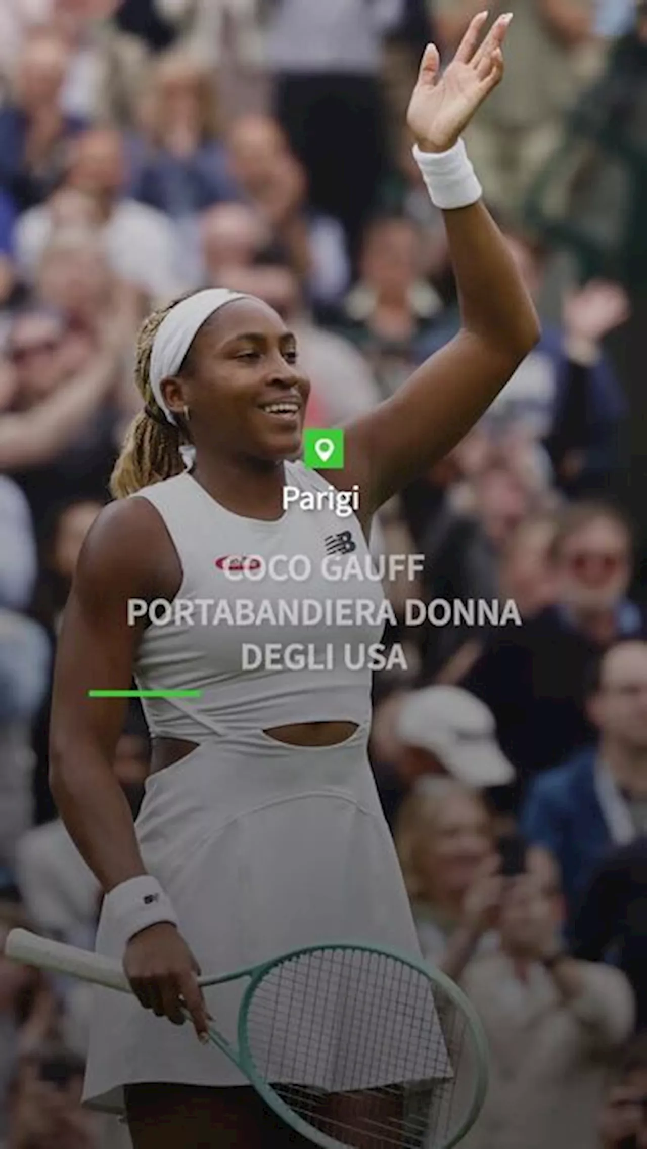 Parigi 2024, Coco Gauff portabandiera donna degli Usa