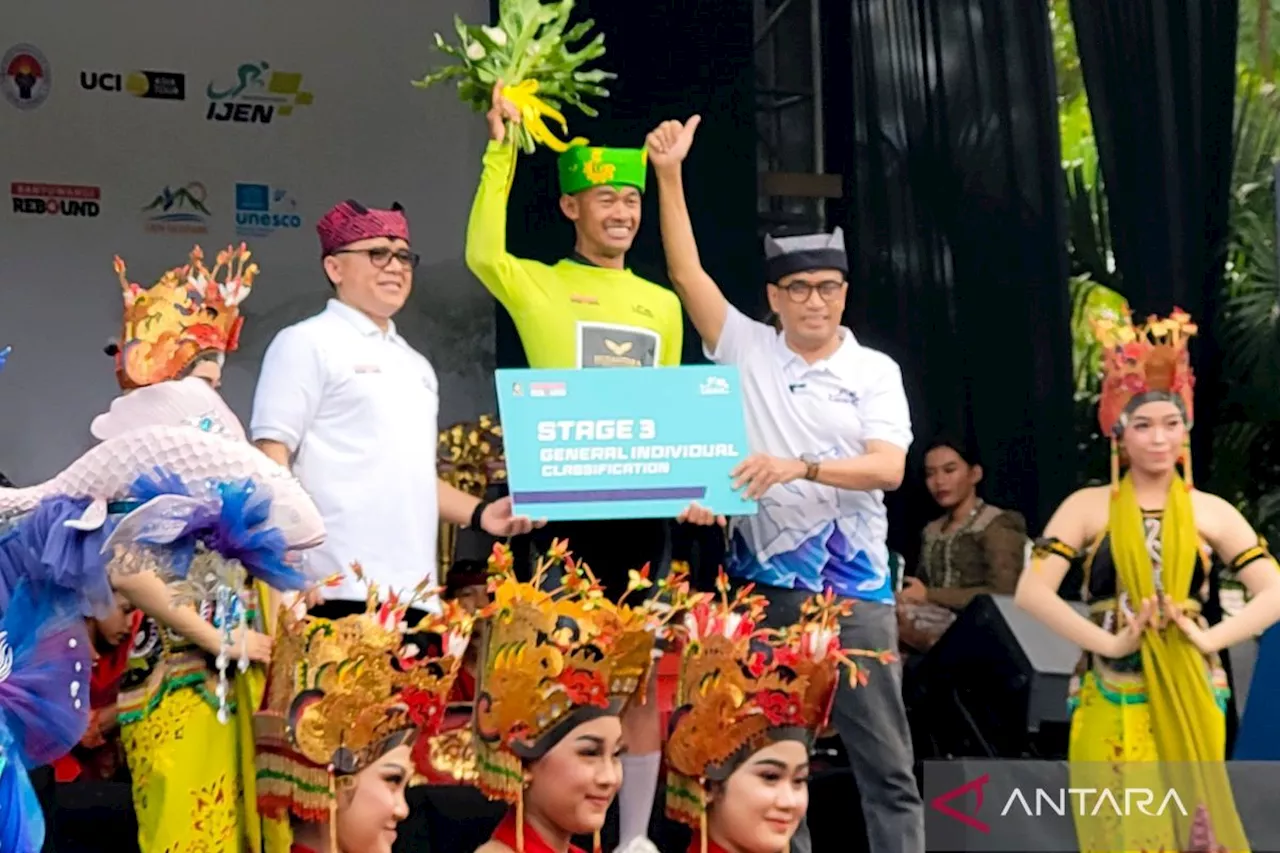 Pembalap Indonesia rebut 'Yellow Jersey' dari pembalap Australia