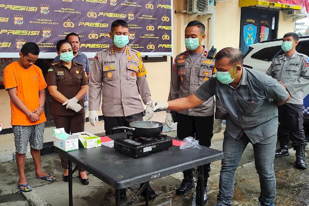 Polresta Jayapura Kota musnahkan sabu senilai Rp 2 miliar