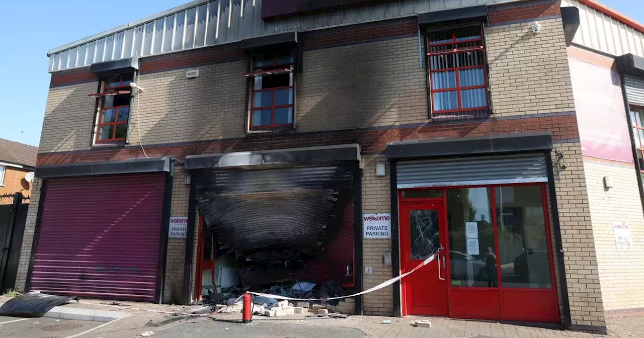 Man arrested after Belfast charity building damaged in 'arson'