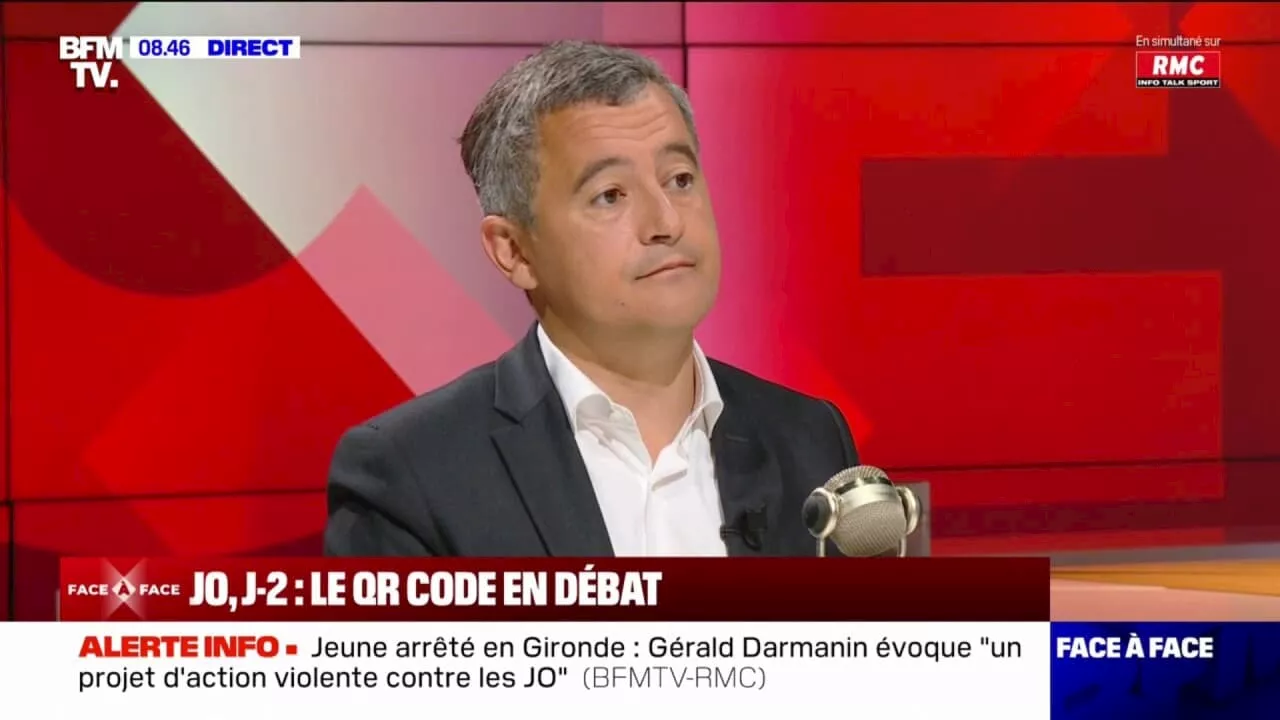 Gérald Darmanin se défend face aux plaintes contre le périmètre sécurité des JO