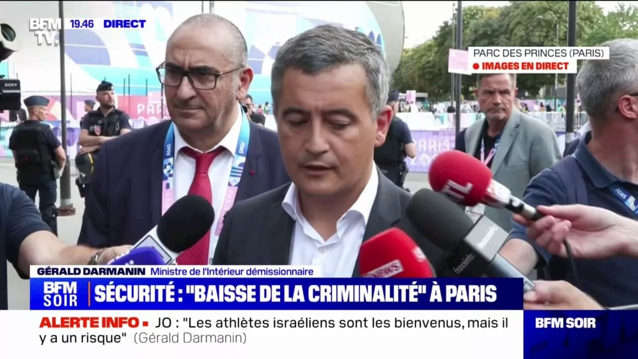 Paris 2024: 'Je suis un ministre concentré', affirme Gérald Darmanin