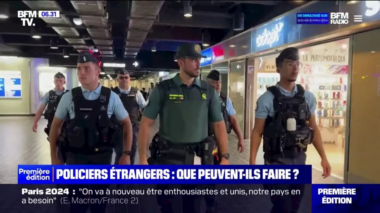 Que peuvent faire les 1.800 policiers étrangers présents en France pour les Jeux olympiques?