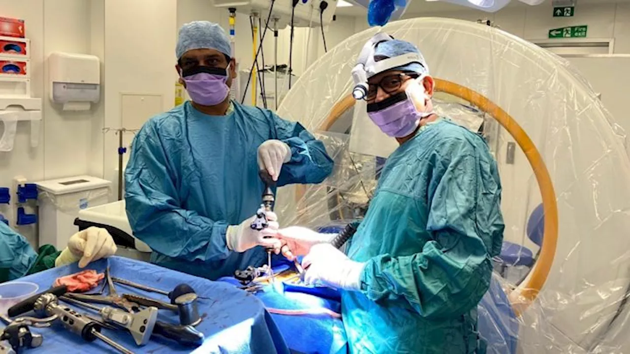 Neurosurgery department at Royal Preston Hospital performs first complex spinal surgery