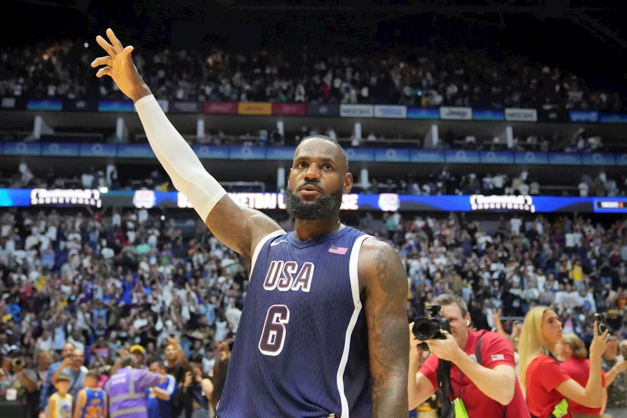 LeBron named Team USA male flagbearer for Paris Olympics opening