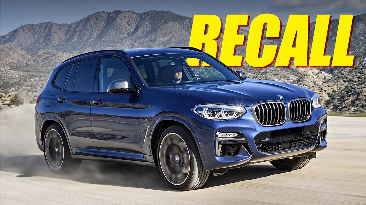 BMW Recalling Nearly 300,000 X3s Because Their Cargo Rails Might Set Sail In A Crash