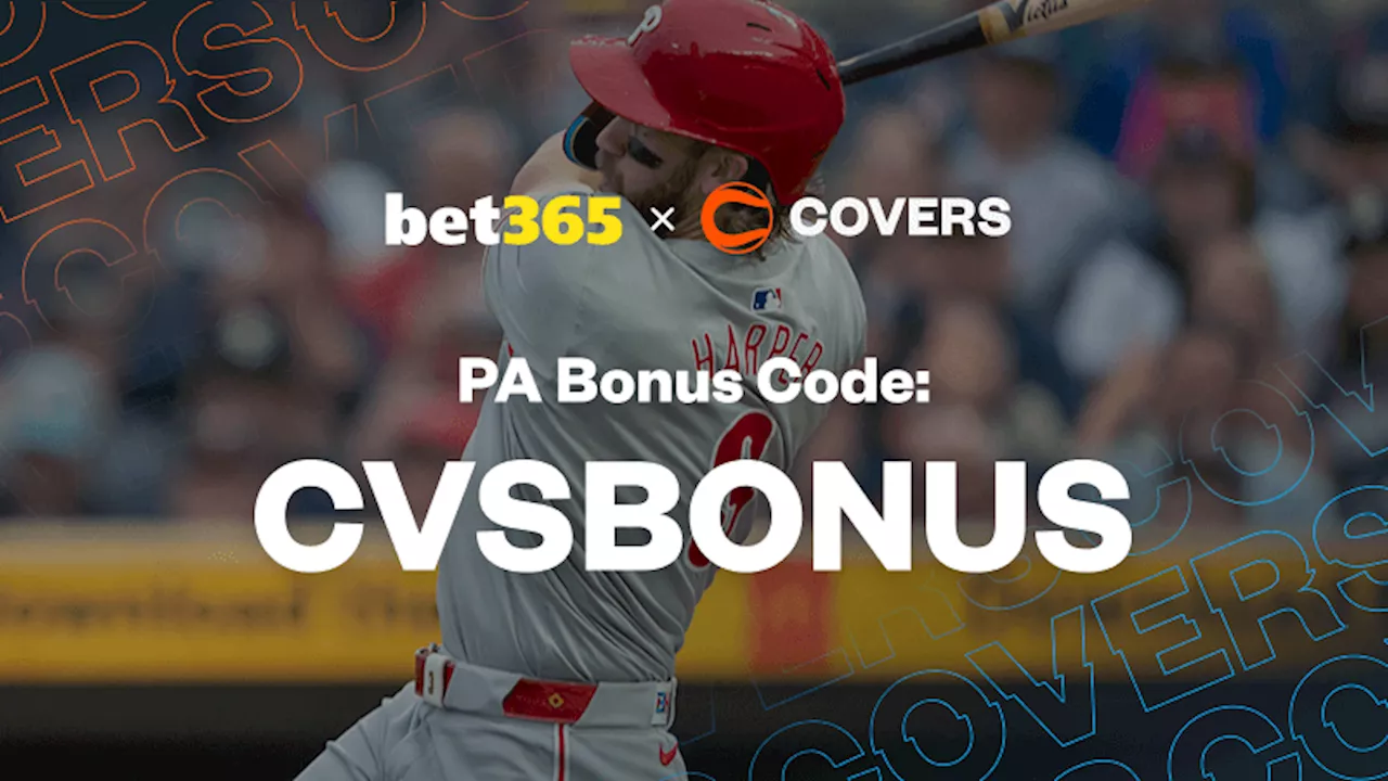 bet365 Bonus Code CVSBONUS for Pennsylvania: Bet $5 Get $150 + 50 Spins on Phillies vs Twins