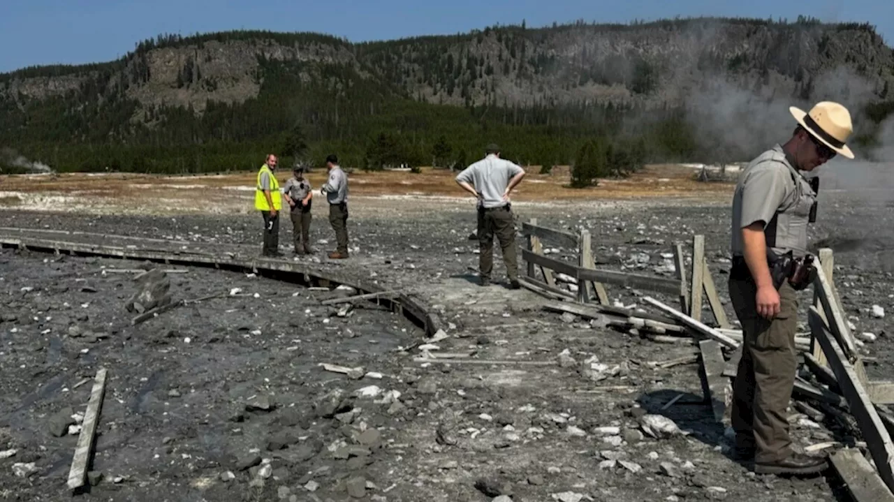 Surprise Yellowstone geyser eruption highlights little known hazard at popular park