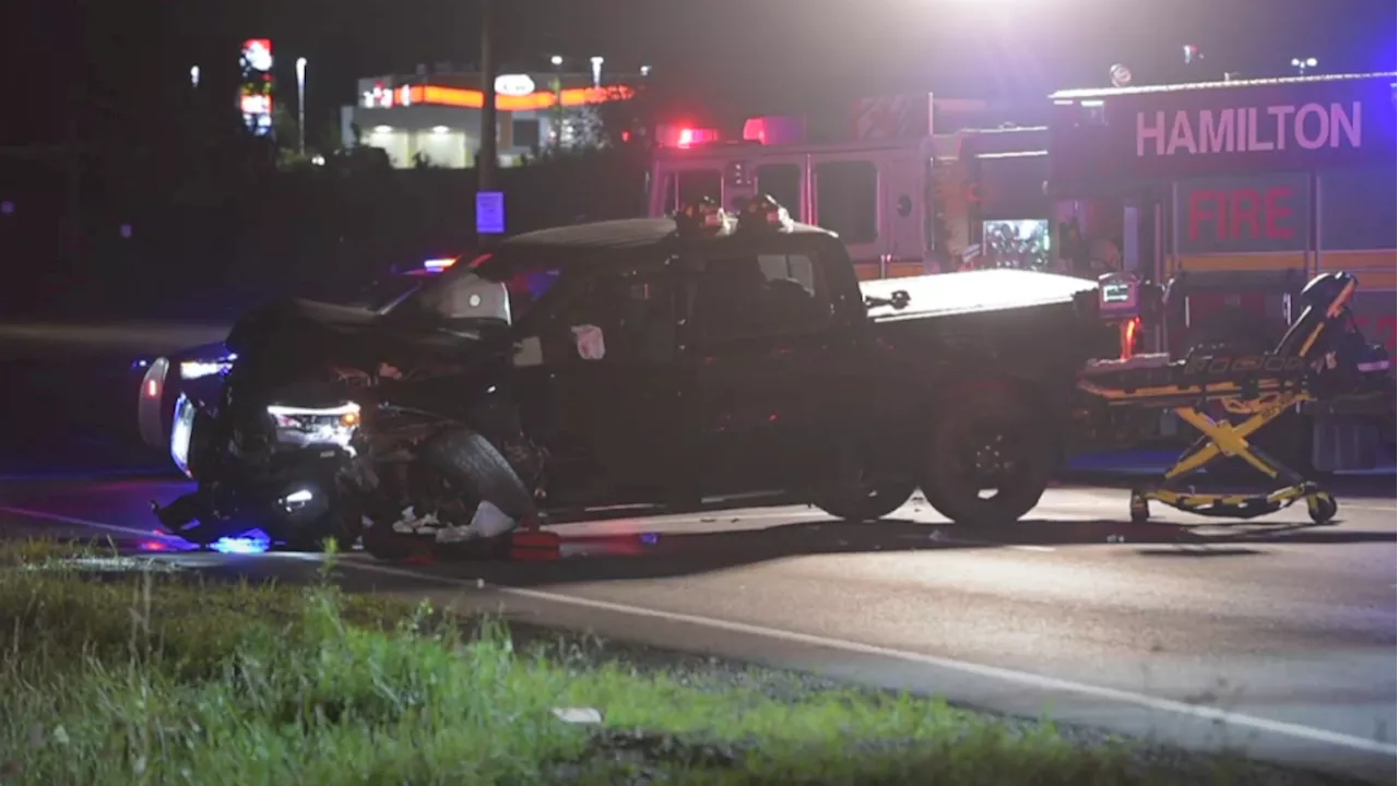 Two-vehicle crash in Hamilton leaves 1 dead, 3 injured: police