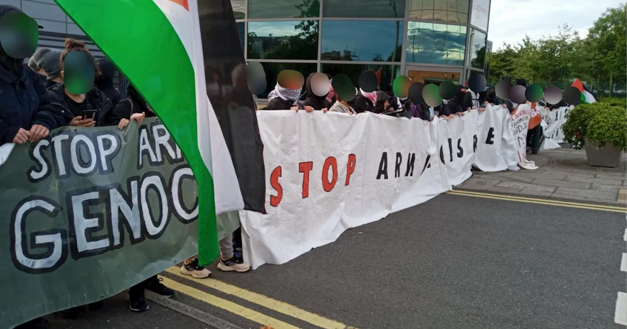 Palestinian protesters blockade Edinburgh arms factory over links to Israel