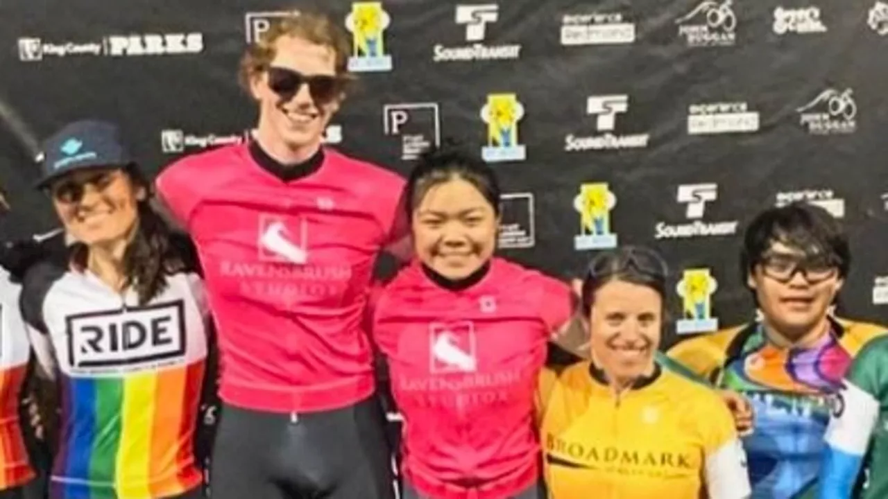 Hulking transgender athletes take gold, silver and bronze spots on female podium at Washington...