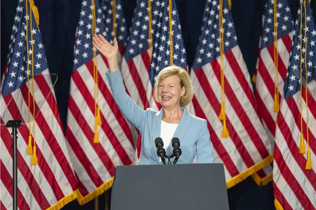 Vulnerable Sen. Tammy Baldwin links herself to Harris as Democrats prioritize Wisconsin