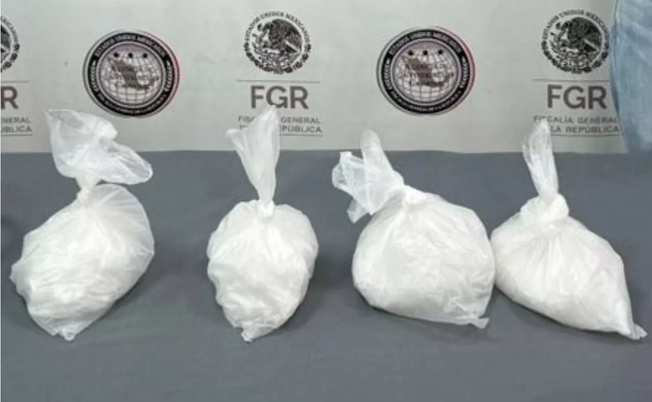 FGR decomisa 2 kilos de metanfetamina y detiene a dos en Los Ramones, Nuevo León