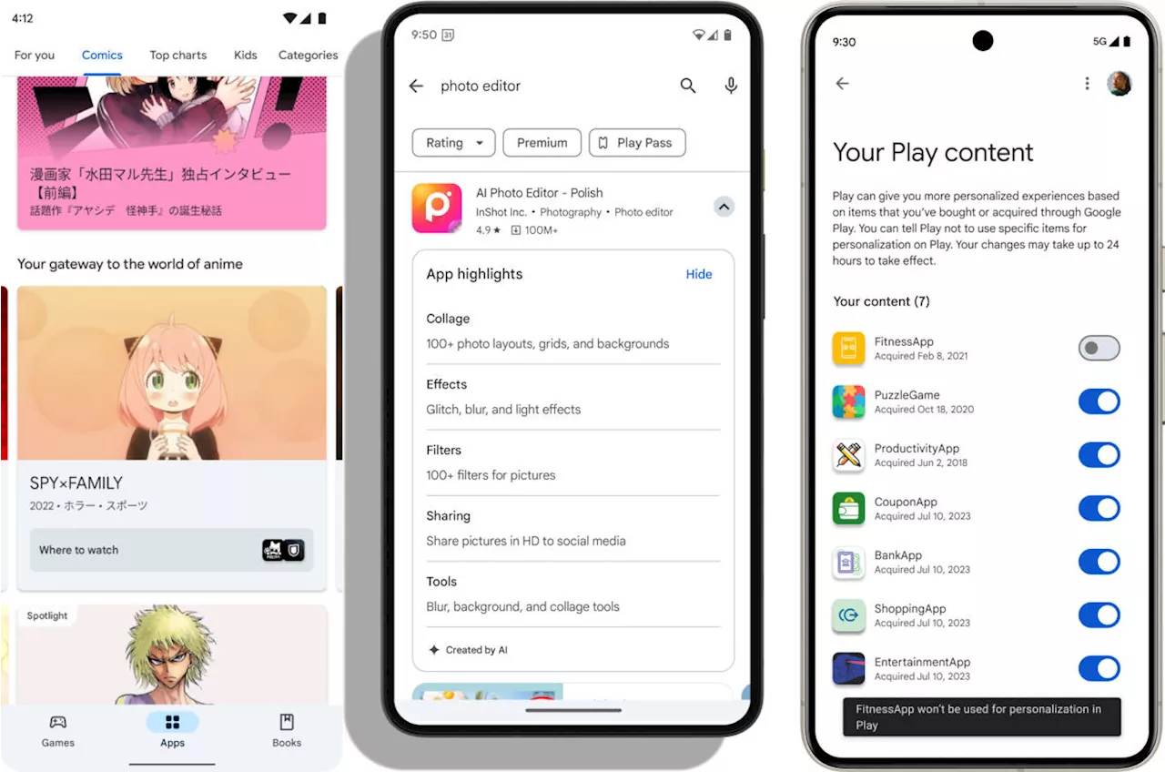 Google is updating the Play Store with AI-powered app reviews and curated spaces