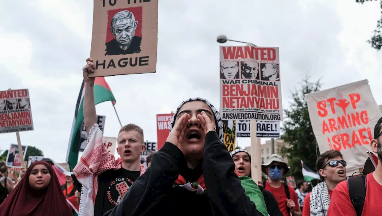 'Benjamin Netanyahou criminel de guerre' : des milliers de manifestants anti-Netanyahou réunis à Washington