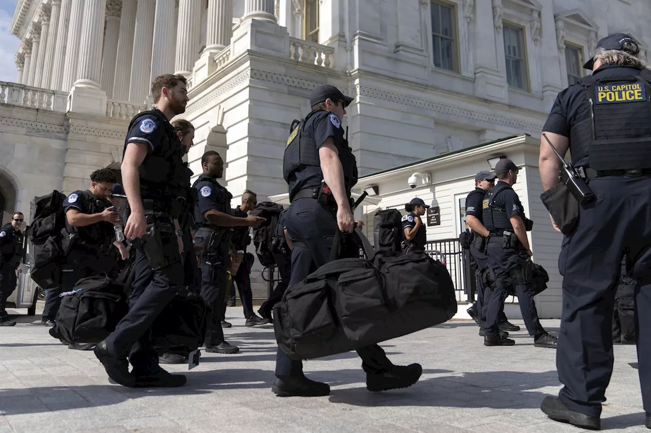 Police deploy pepper spray as crowd protesting Israel’s war in Gaza marches toward US Capitol