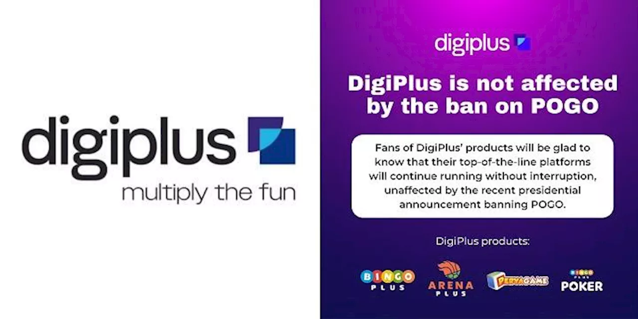 DigiPlus says it’s not affected by POGO ban