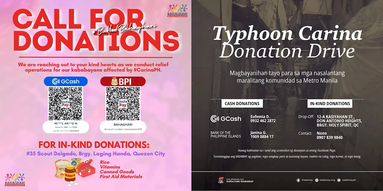 Super Typhoon Carina: Where to donate to help affected communities