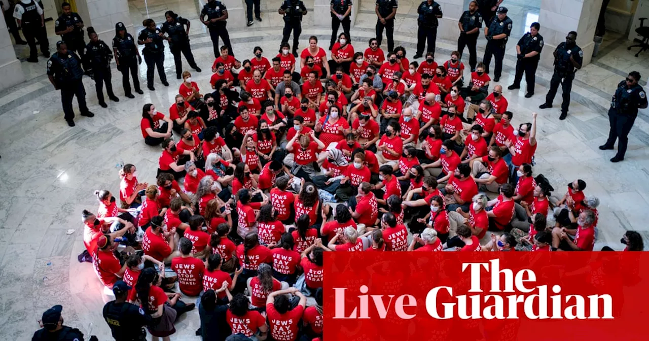 Israel-Gaza war live: Protests in Washington as Netanyahu prepares to address Congress