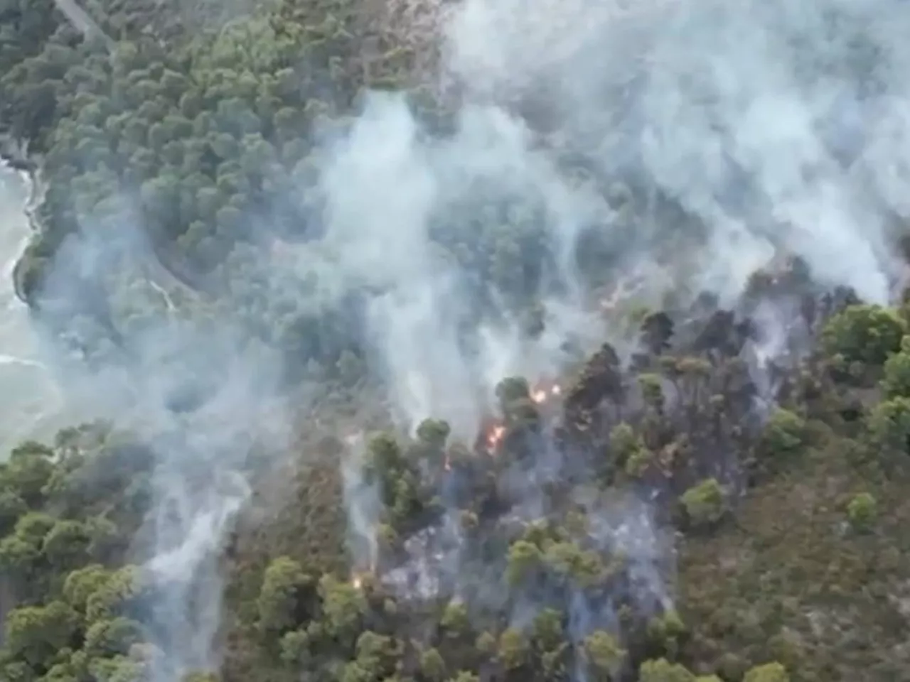 Incendio nel Gargano: preoccupazione per una struttura turistica