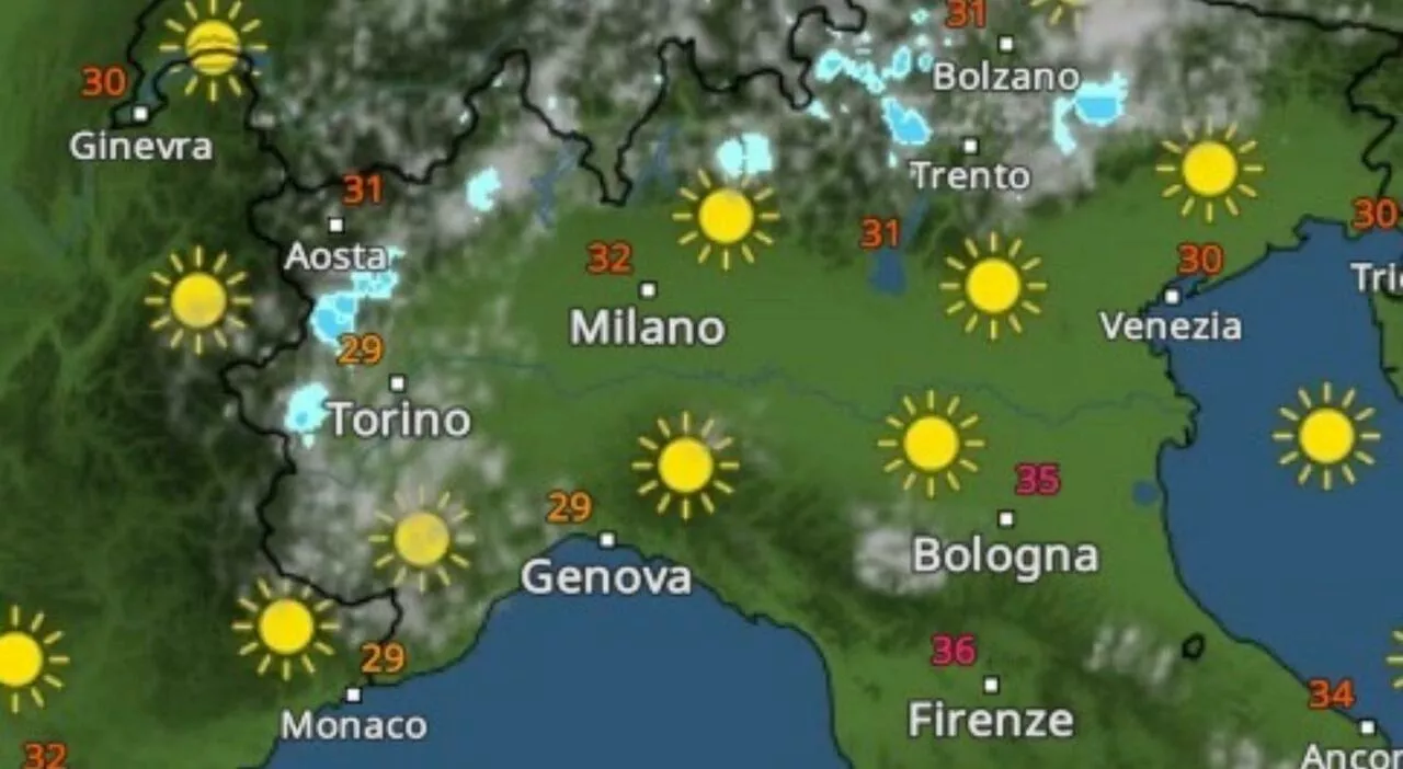 Meteo Milano 25 luglio, caldo intenso ma tornano anche le piogge (alta probabilità venerdì)