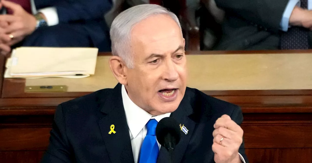 Israel PM's two words in US speech that will send a chilling warning to Gaza